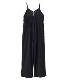 earth music&ecology ミニフリルフロントジップロンパース