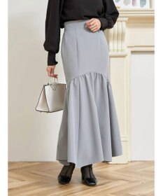 earth music&ecology ギャザー切替マーメイドスカート