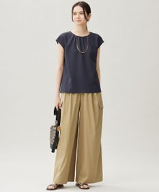 自由区 S 【洗える】ラスティックメッシュバックボウタイ ブラウス