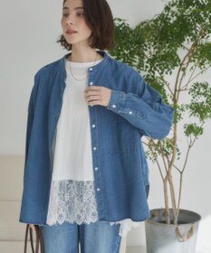 WEGO 【ANGIE VINTAGE】裾レースドッキングロンT