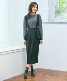 Feroux ケーブル編み×リボン刺繍 ニット カーディガン