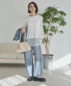WEGO 【ANGIE VINTAGE】裾レースドッキングロンT
