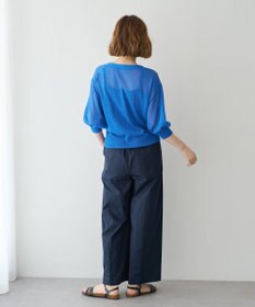 YECCA VECCA シアーニットVネックカーディガン