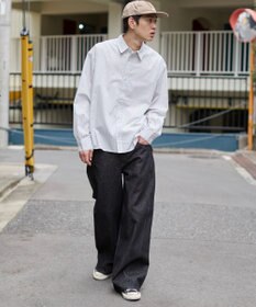 WEGO 【ユニセックス着用ITEM/MLサイズ展開】クロップドブロードシャツ