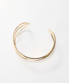 Phoebe ニュアンスラインワイドカフバングル ゴールド