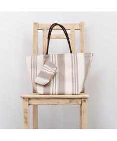 UNBILLION カシュカシュ cachecache / ウォータプルーフストライプビッグトート