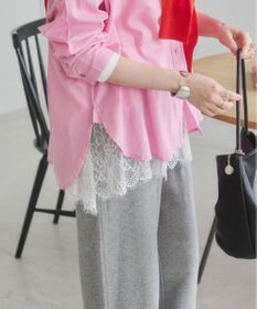 WEGO 【ANGIE VINTAGE】裾レースドッキングロンT