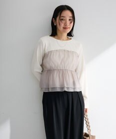 Green Parks オーガンジービスチェドッキングプルオーバー