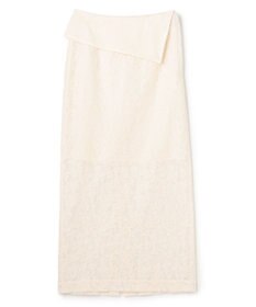 BEIGE， FLUORITE / 異素材コンビ レーススカート