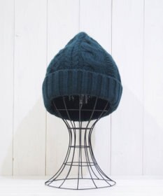 石田製帽 〈新色追加！〉カシミヤニット アラン編みワッチN ニット帽