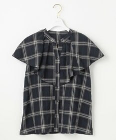 ANY SIS 【洗える】サッカーチェック ブラウス