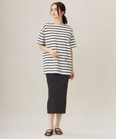 自由区 【洗える】ボーダーワイドBIG Tシャツ