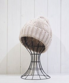 石田製帽 〈新色追加！〉カシミヤニット アラン編みワッチN ニット帽