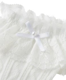 MIKI HOUSE HOT BISCUITS 【ミキハウス】【11-21cm】 レース付きハイソックス