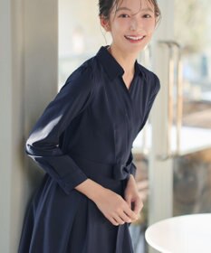 Tiaclasse カシュクールシャツワンピース