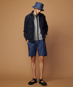 JOSEPH ABBOUD MOUNTAIN 【洗える・イタリア糸使用】 コットンスラブ ニット ブルゾン