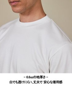 GOTAIRIKU 仕事で着られる 綿100％ 【洗える】カバーネック ドレスTシャツ_ロング
