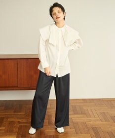 #Newans 【セレモニーにも】2wayタックフレアカラーブラウス