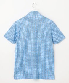 23区GOLF 【MEN/キングサイズ】【UVケア/吸水速乾】ギンガムチェックロゴ 半袖ポロシャツ