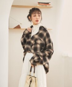 WEGO 【ユニセックス着用ITEM/SMLサイズ展開】チェックネルシャツ