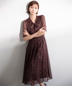 TOCCA 【TOCCA×岡崎紗絵コラボ・00サイズあり】DANCING HIGH HEELS ドレス ブラウン系5