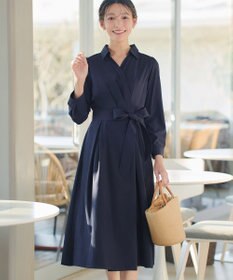 Tiaclasse カシュクールシャツワンピース