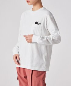Paul Smith キャット プリント 長袖Tシャツ