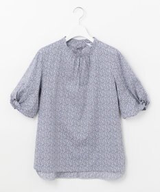 J.PRESS LADIES S 【洗える】LIBERTY Pepper&Coward スタンドカラー ブラウス