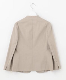 J.PRESS LADIES 【洗える・撥水・防汚】コットンFITTYシャーク ノーカラー ジャケット