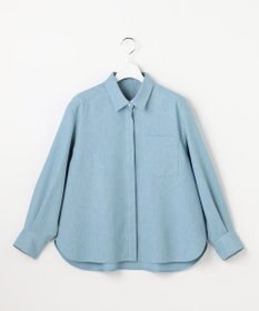 自由区 L 【セットアップ対応】ソフトリネンダンガリー シャツ