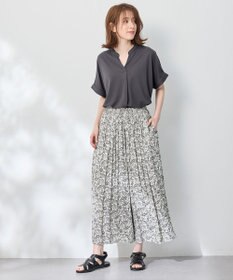 ANY ストレッチピケカシュクールカットソー