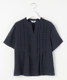 J.PRESS LADIES 【WEB限定カラーあり・洗える】シアーチェック カットソー