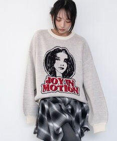 WEGO グラフィックニットプルオーバー