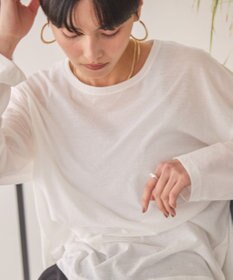 AMERICAN HOLIC バック切替シアー長袖トップス