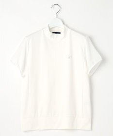 23区GOLF 【WOMEN】【吸水速乾/UVケア】シアー袖 モックネックシャツ