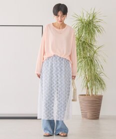 AMERICAN HOLIC バック切替シアー長袖トップス