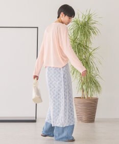 AMERICAN HOLIC バック切替シアー長袖トップス