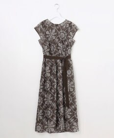 自由区 ロータスタイルプリント ワンピース