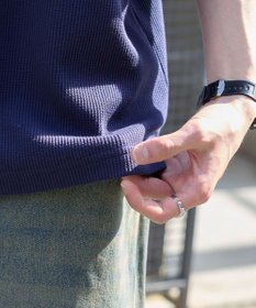 WEGO 【ユニセックス着用ITEM/MLサイズ展開】ワッフルラグランT（SS）