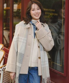 23区 【VERY掲載】MANTECOPure リバー ステンカラーコート オートミール系