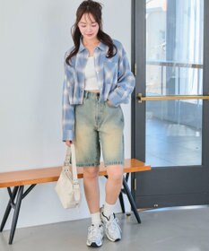 WEGO チェックショートシャツ