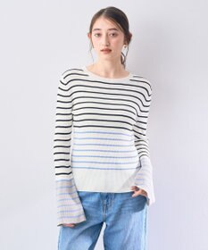 YECCA VECCA マルチボーダー柄ニット