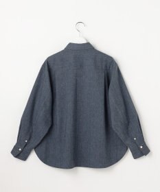 自由区 L 【セットアップ対応】ソフトリネンダンガリー シャツ