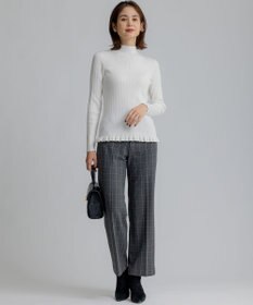 組曲 リブハイネック  ニット