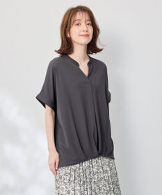 ANY ストレッチピケカシュクールカットソー