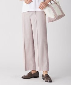 J.PRESS LADIES 【洗える】T/Rシャークスキン セミワイド パンツ