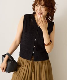 AMERICAN HOLIC 【前後2WAY】レース編みニットベスト
