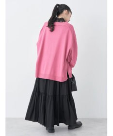 earth music&ecology サイドスリットルーズＶネックカーディガン