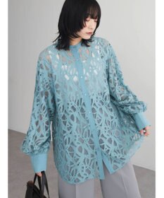 Green Parks ・ＥＬＥＮＣＡＲＥ　ＤＵＥ　レースバンドカラーブラウス