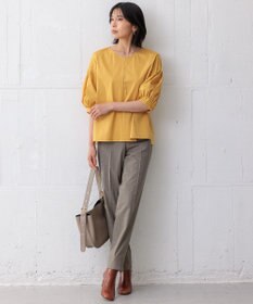 23区 S 【新色追加/洗える】スムースデザイン パフスリーブ カットソー